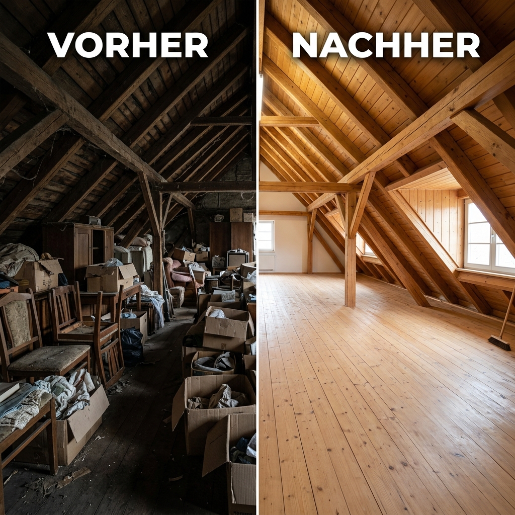 Dachboden Vorher Nachher